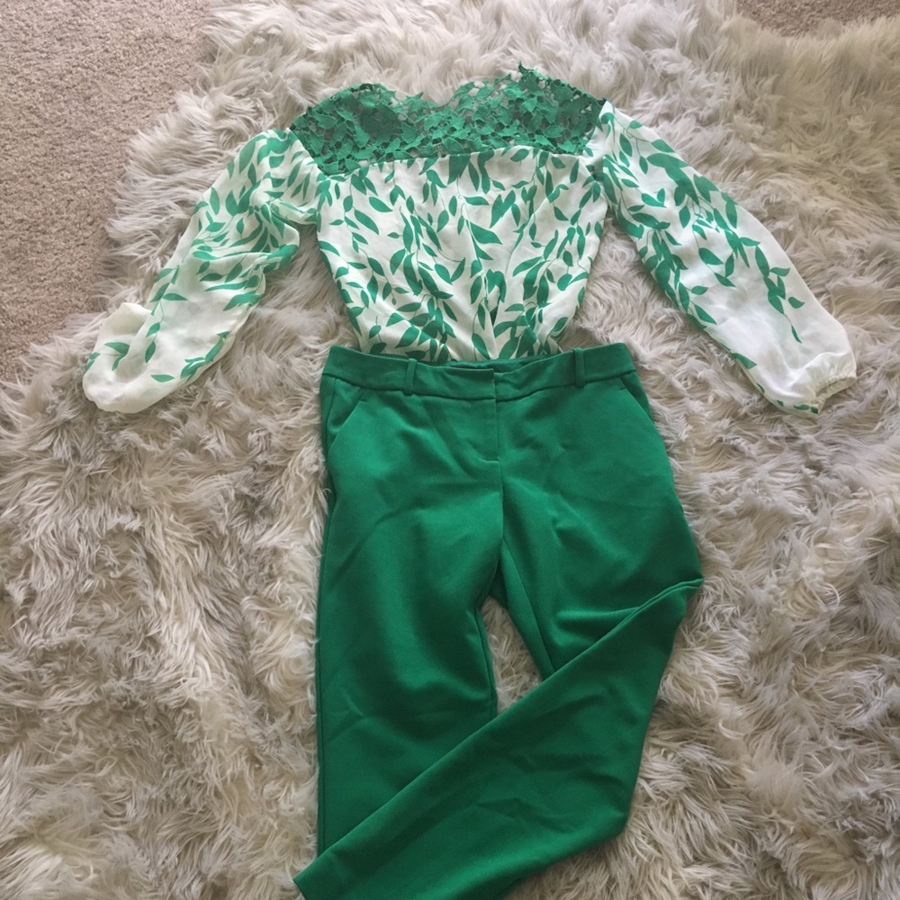 Kelly Green The Limited Pants
